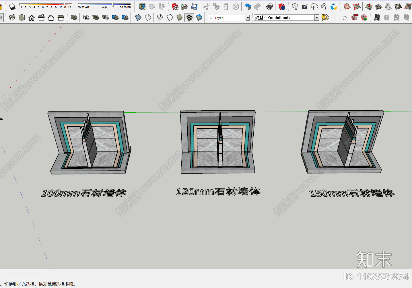 三种石材墙体厚度施工图下载【ID:1108825974】