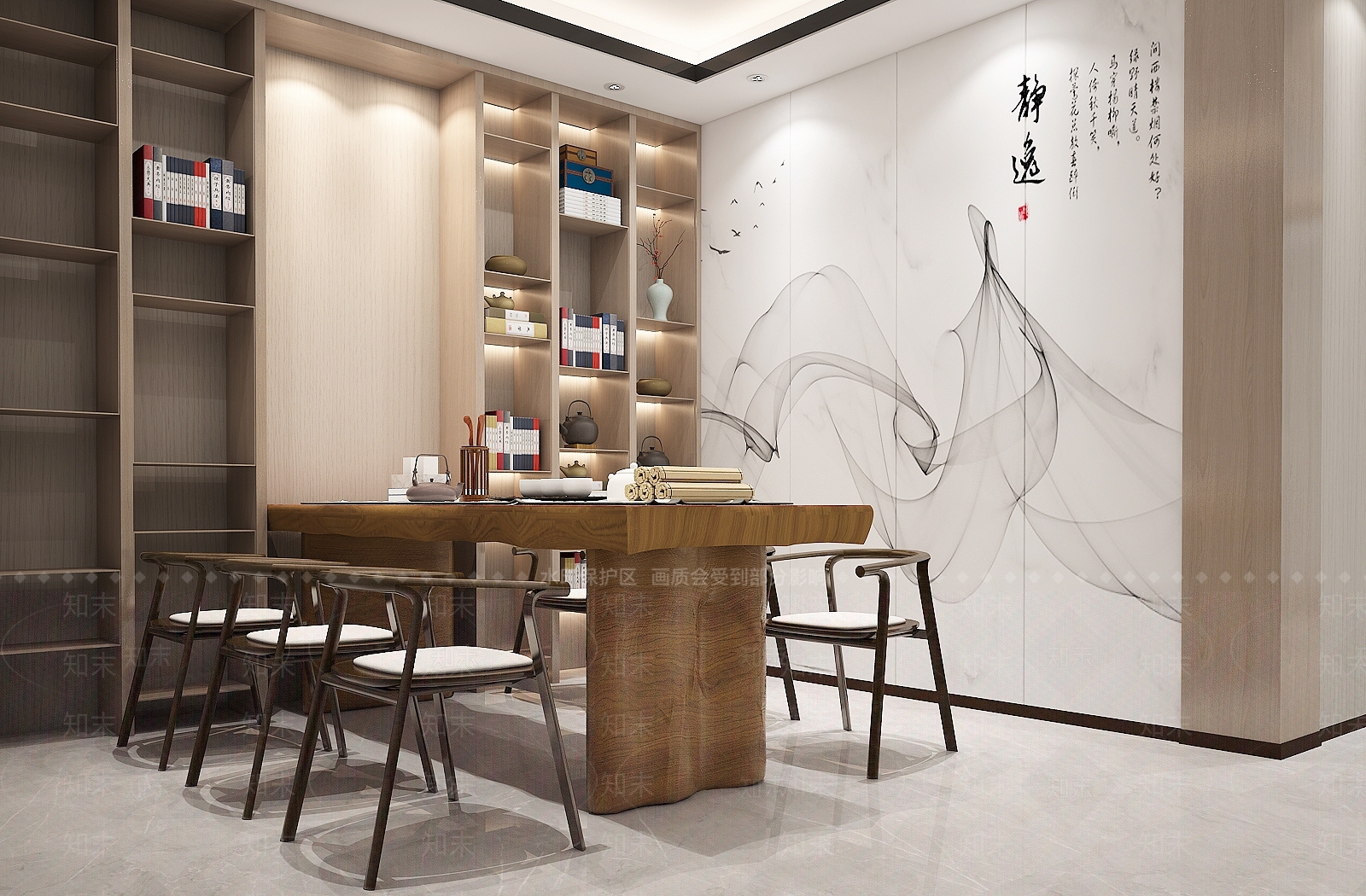 新中式茶馆3D模型下载【ID:1108827918】