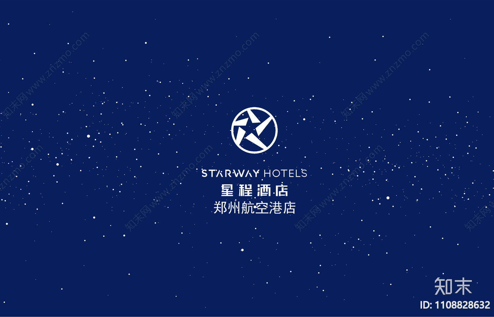 郑州航空巷星程酒店cad施工图下载【ID:1108828632】
