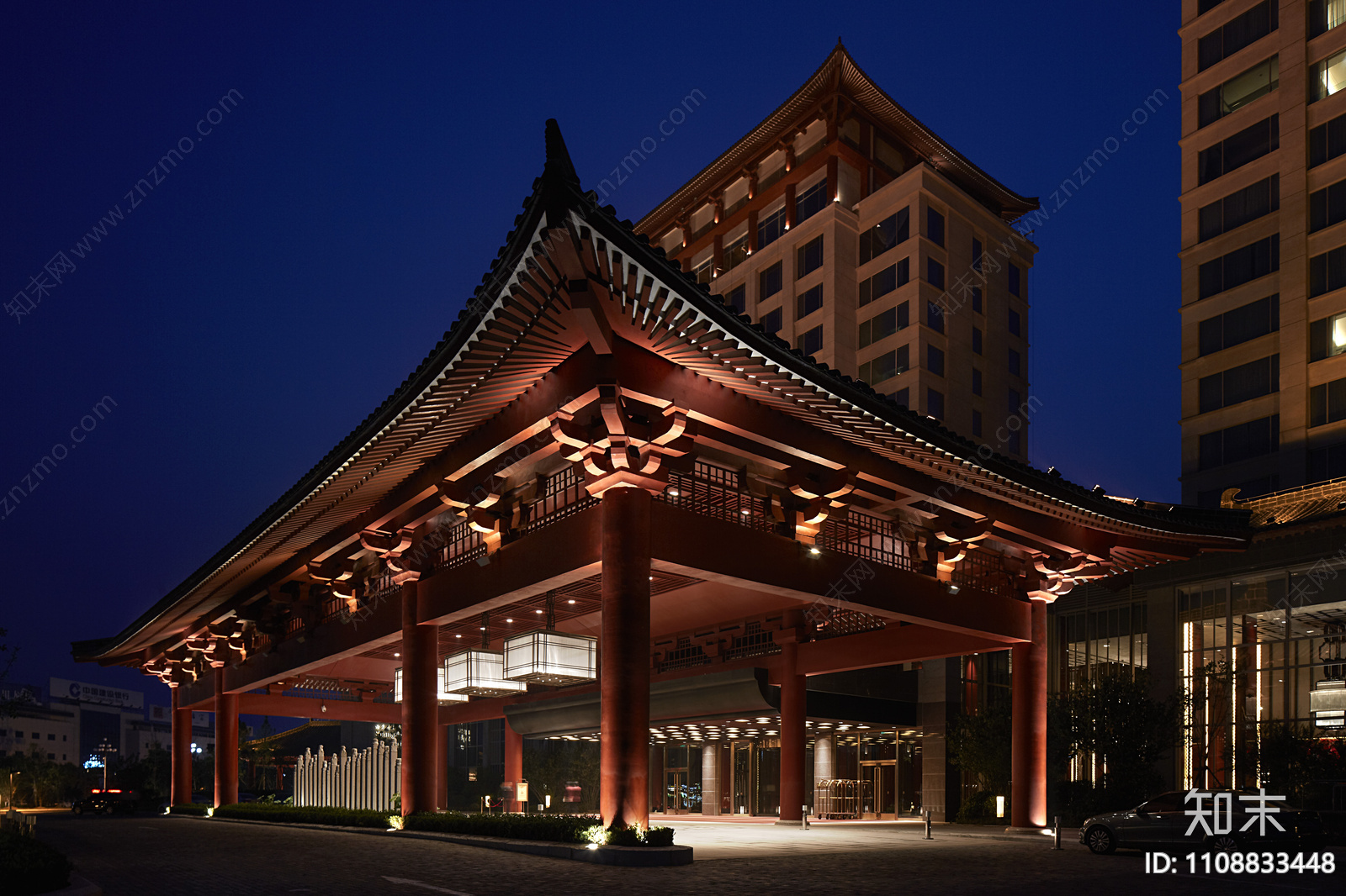 山东曲阜香格里拉大酒店cad施工图下载【ID:1108833448】