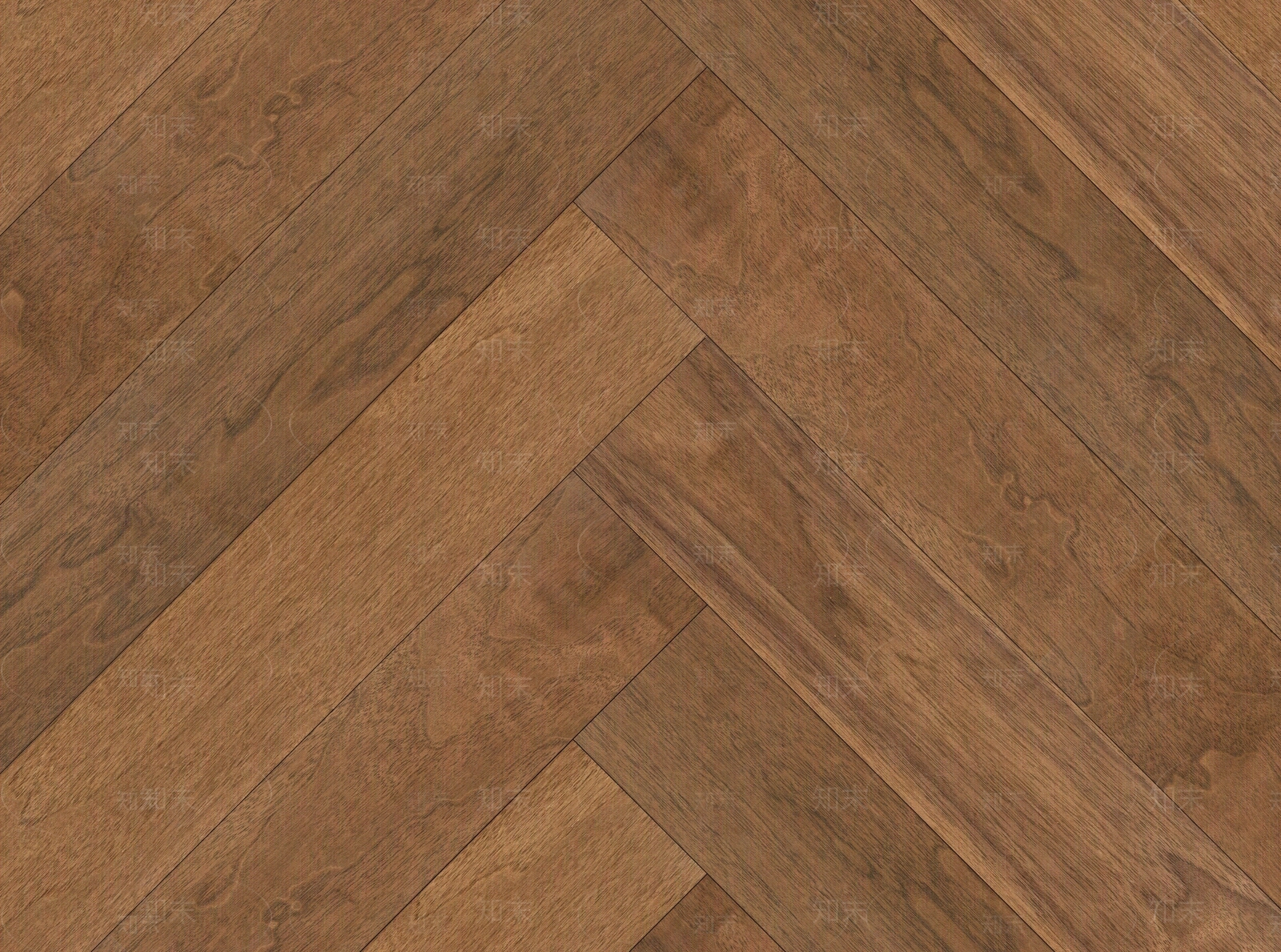 胡桃木人字拼花实木木地板贴图下载【ID:1108841942】