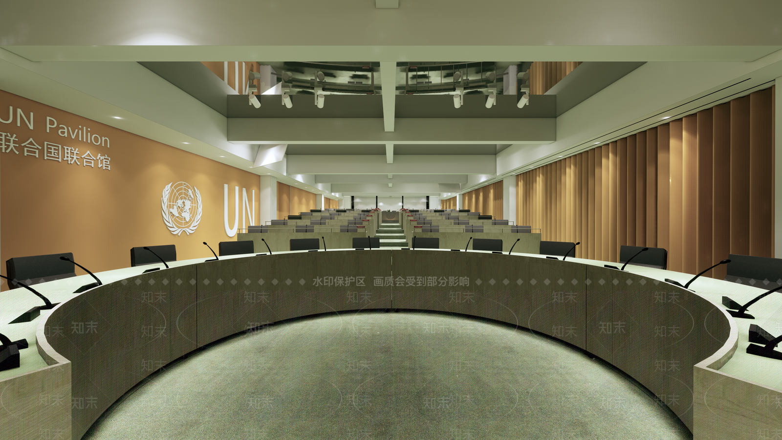 现代报告厅SU模型下载【ID:1109078147】