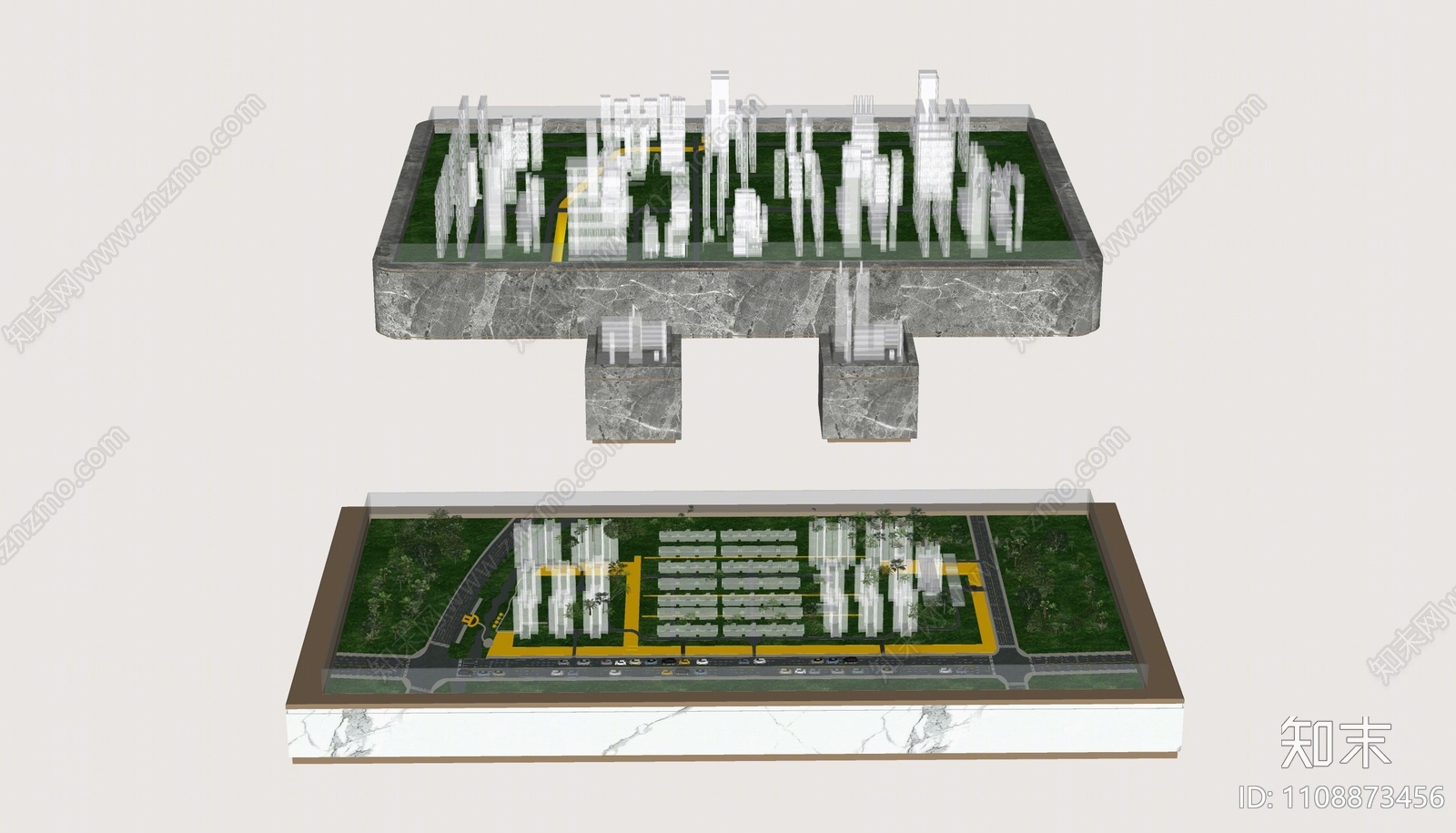 现代沙盘SU模型下载【ID:1108873456】