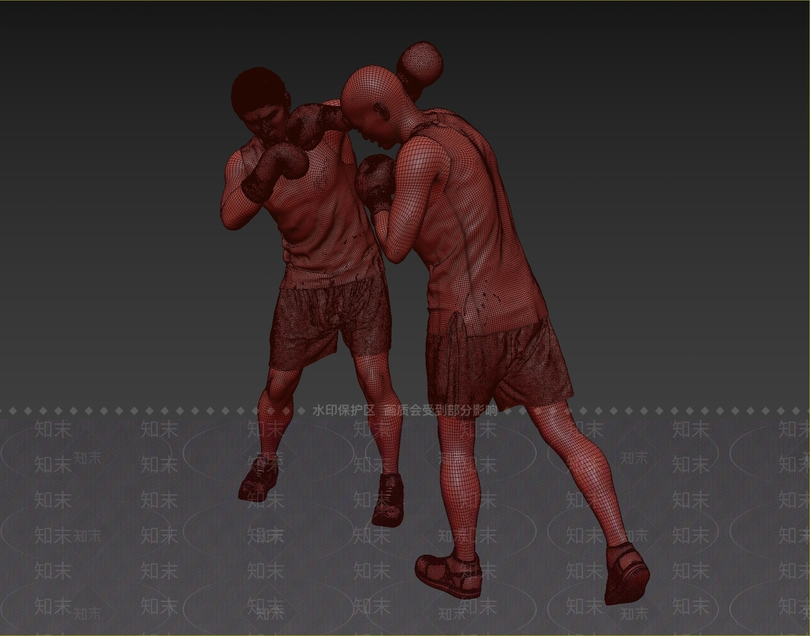 现代拳击3D模型下载【ID:1108876591】