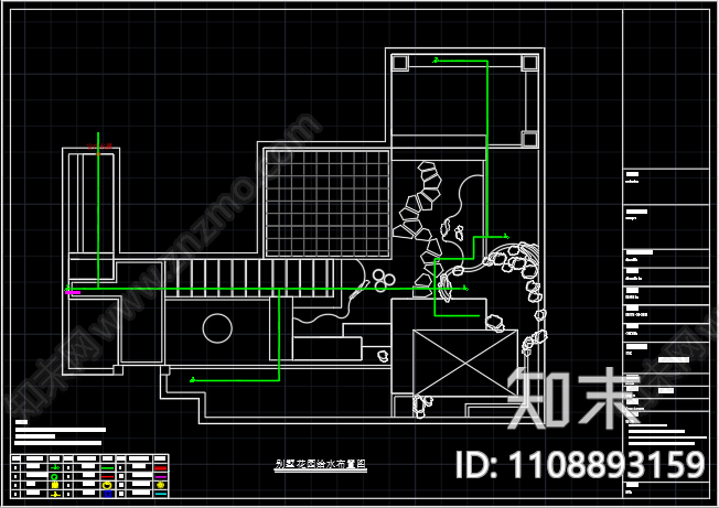 新中式庭院设计施工图cad施工图下载【ID:1108893159】