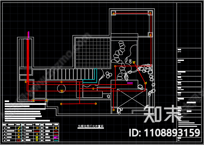 新中式庭院设计施工图cad施工图下载【ID:1108893159】