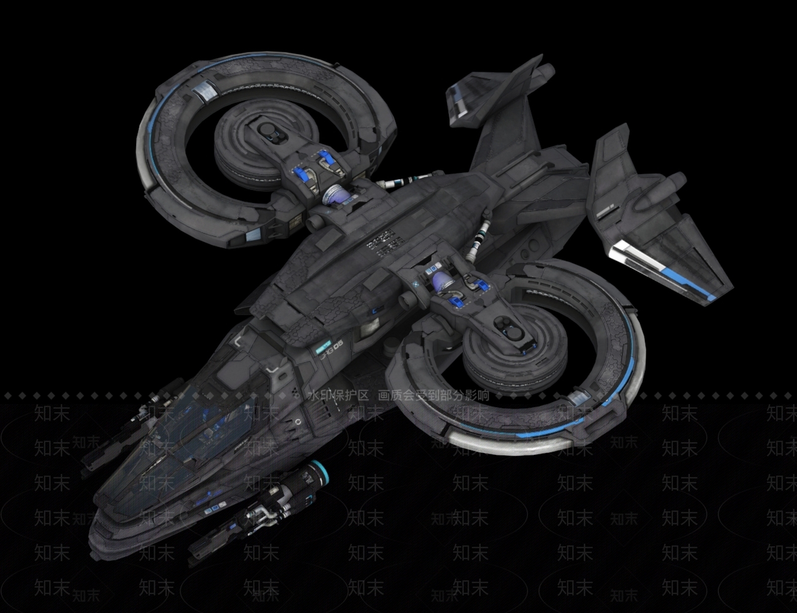 现代科幻太空飞船3D模型下载【ID:1108899588】