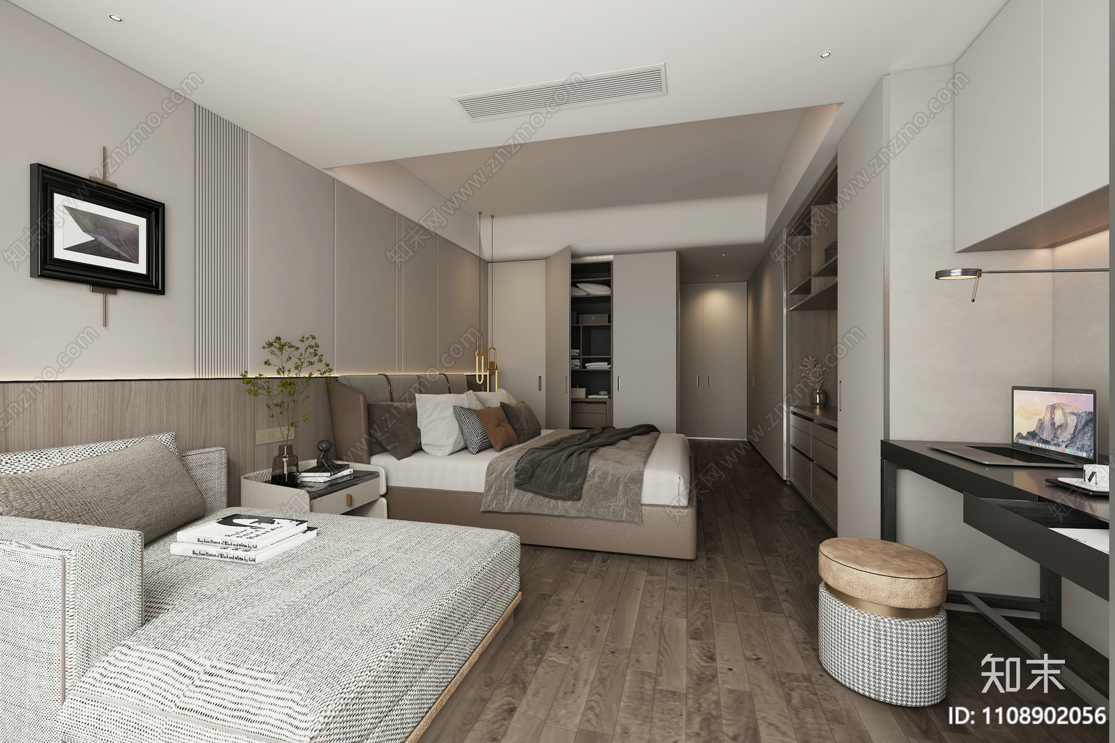 现代家装设计全套图纸施工图下载【ID:1108902056】