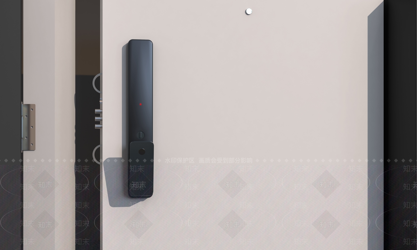现代指纹锁3D模型下载【ID:1108905503】