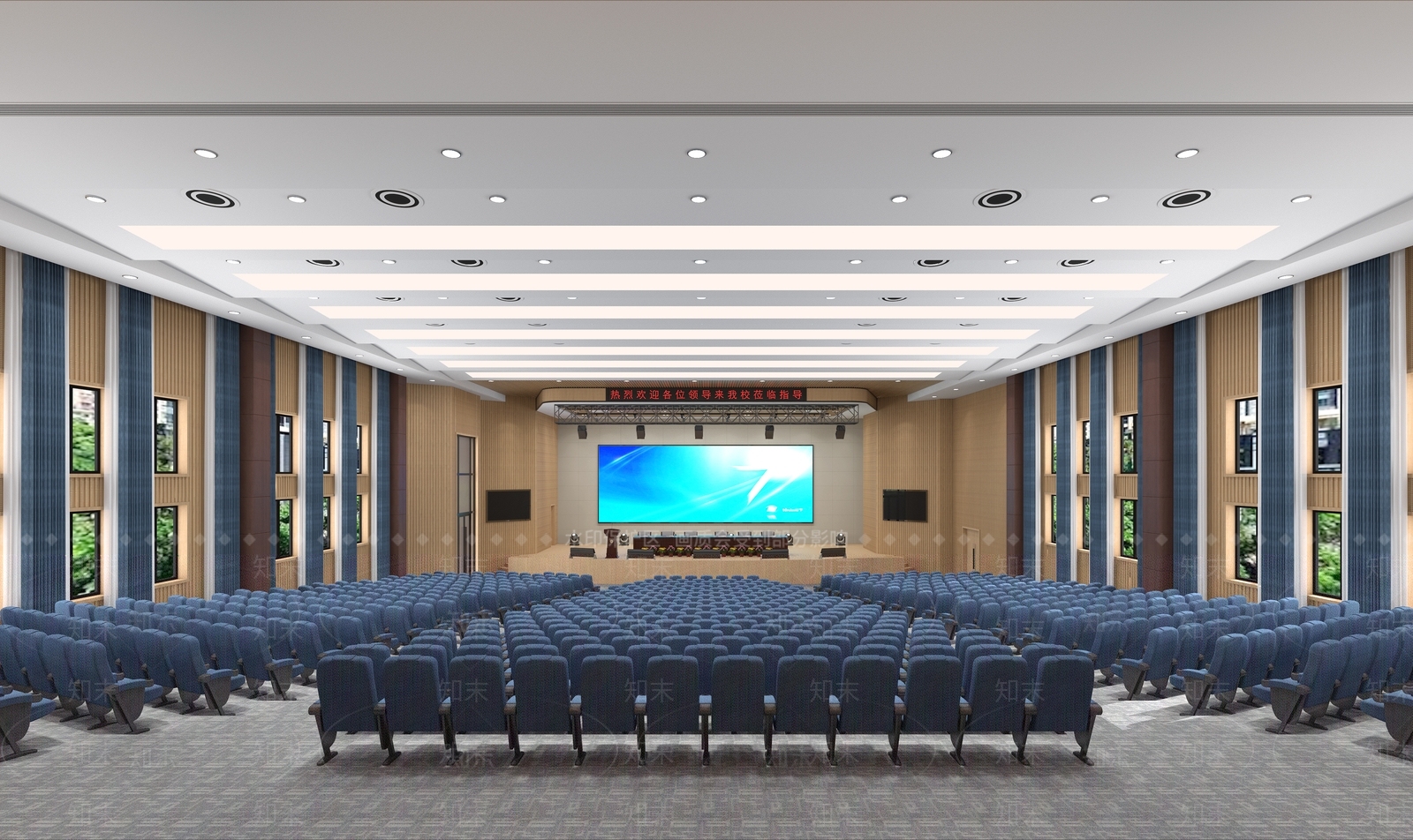 现代学术报告厅3D模型下载【ID:1108905861】