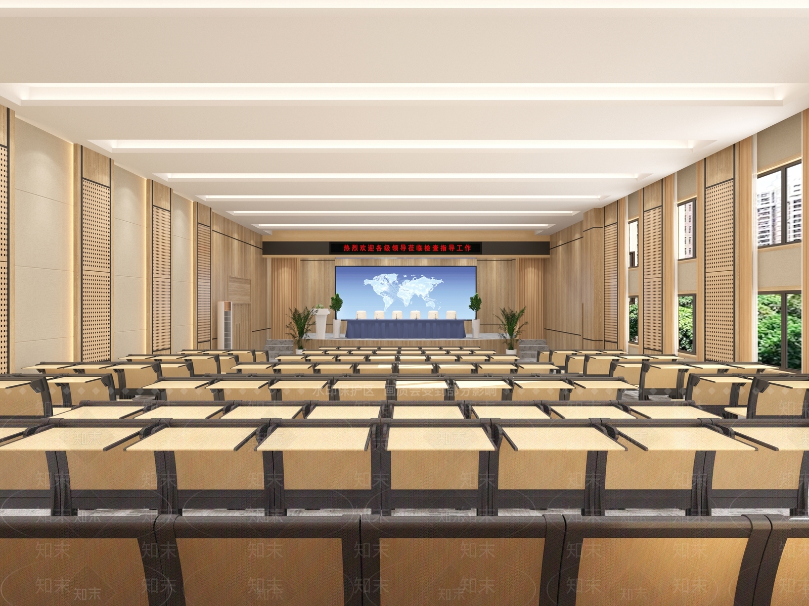 现代学术报告厅3D模型下载【ID:1108906171】