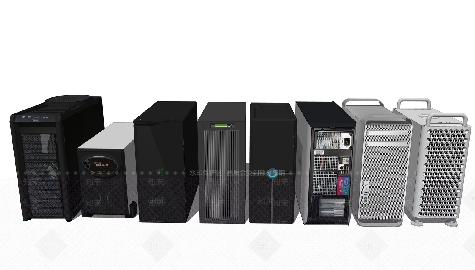 现代电脑主机SU模型下载【ID:1108915172】