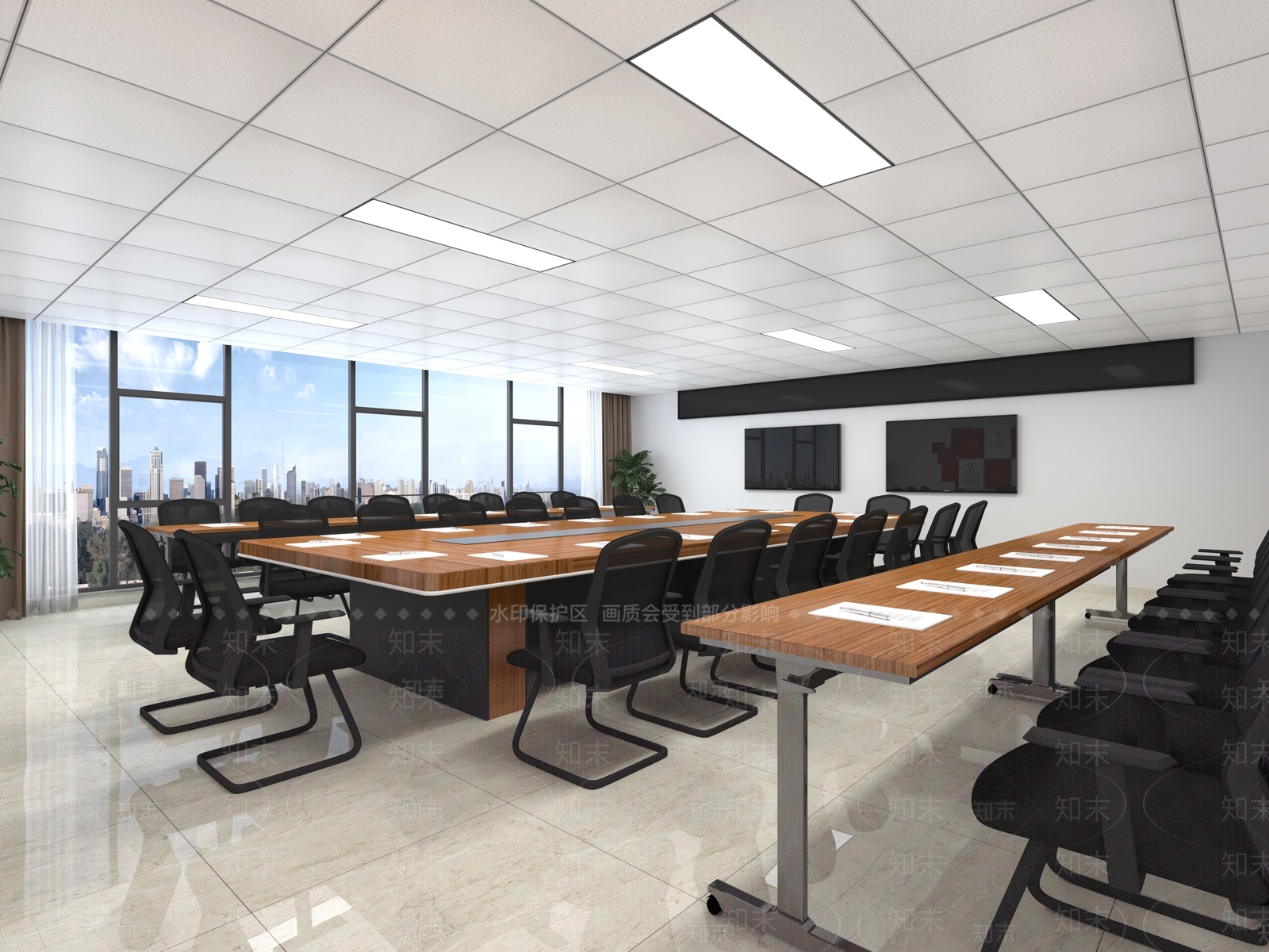 现代政府公共办公室3D模型下载【ID:1108927864】