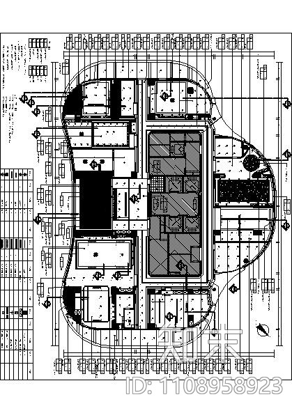 现代简约办公室cad施工图下载【ID:1108958923】