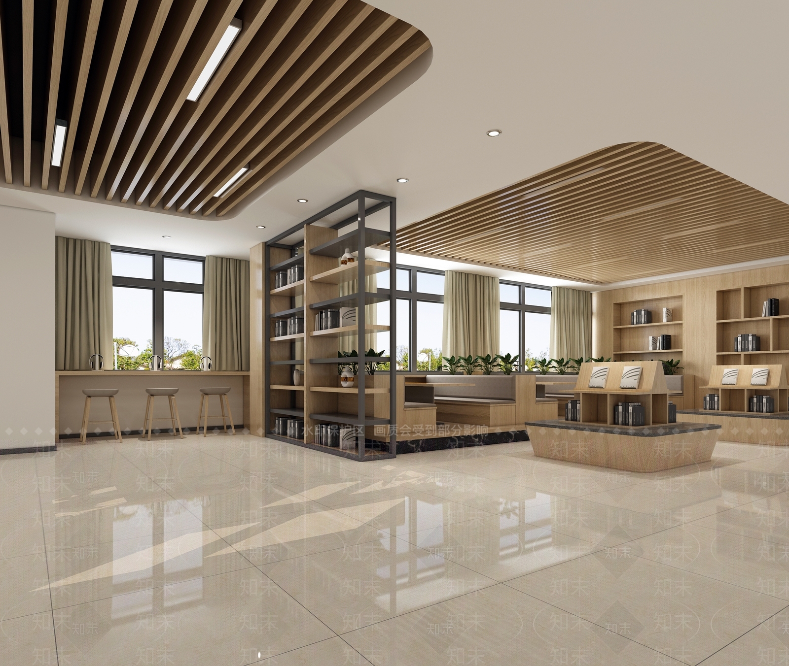 现代书店3D模型下载【ID:1108980822】