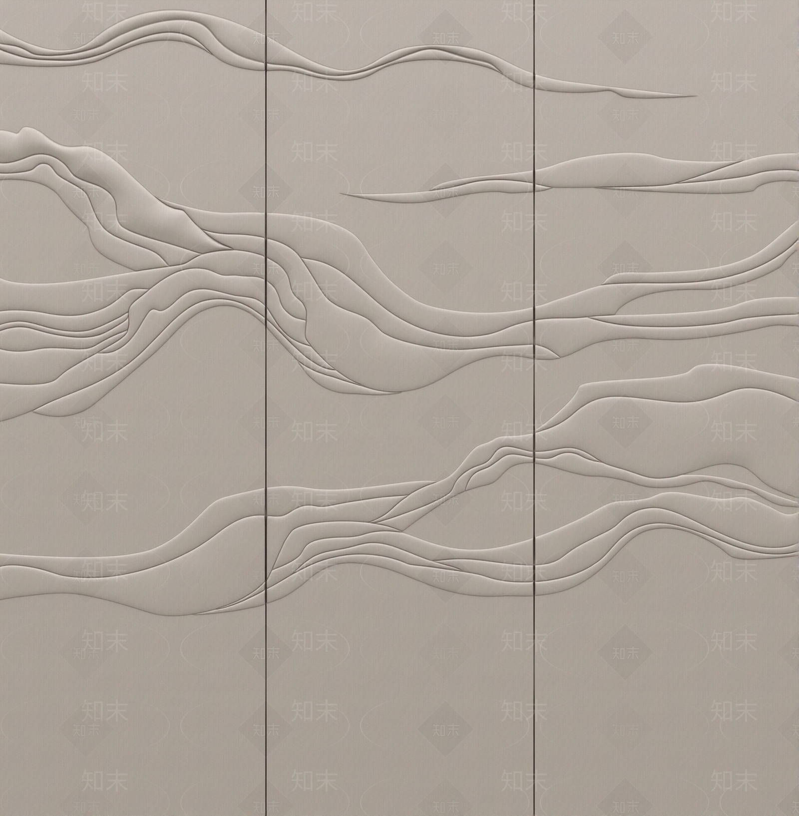 新中式浮雕硬包背景墙贴图下载【ID:1195353798】