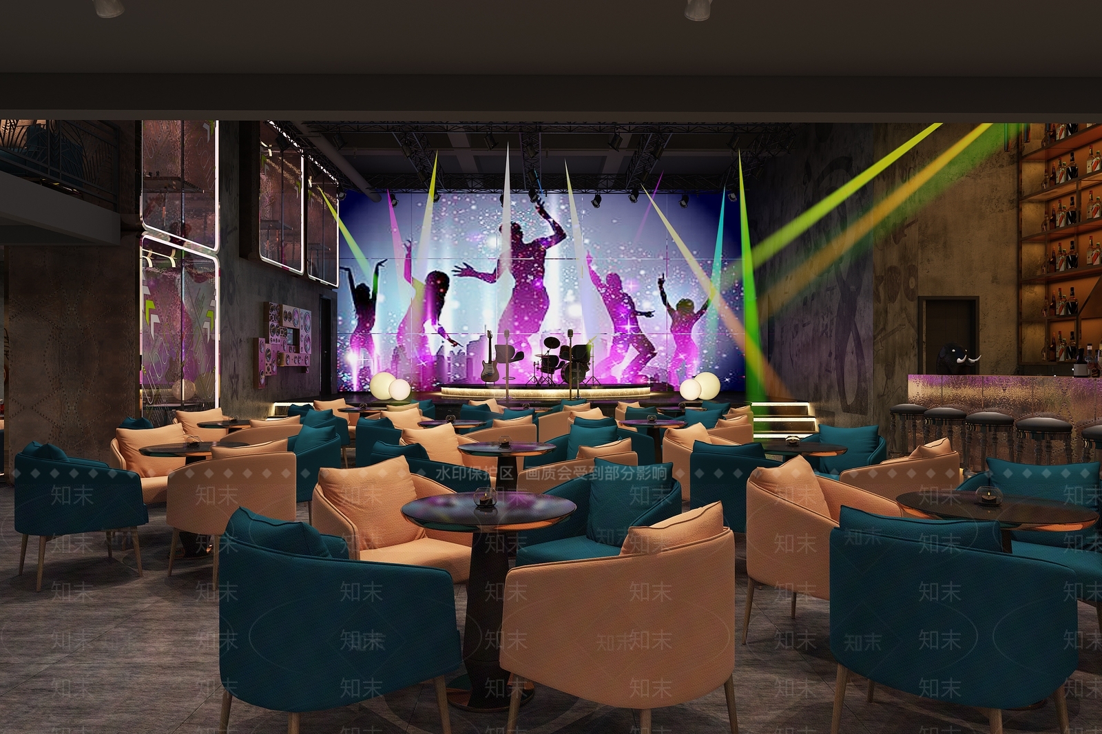 工业风酒吧3D模型下载【ID:1108987604】