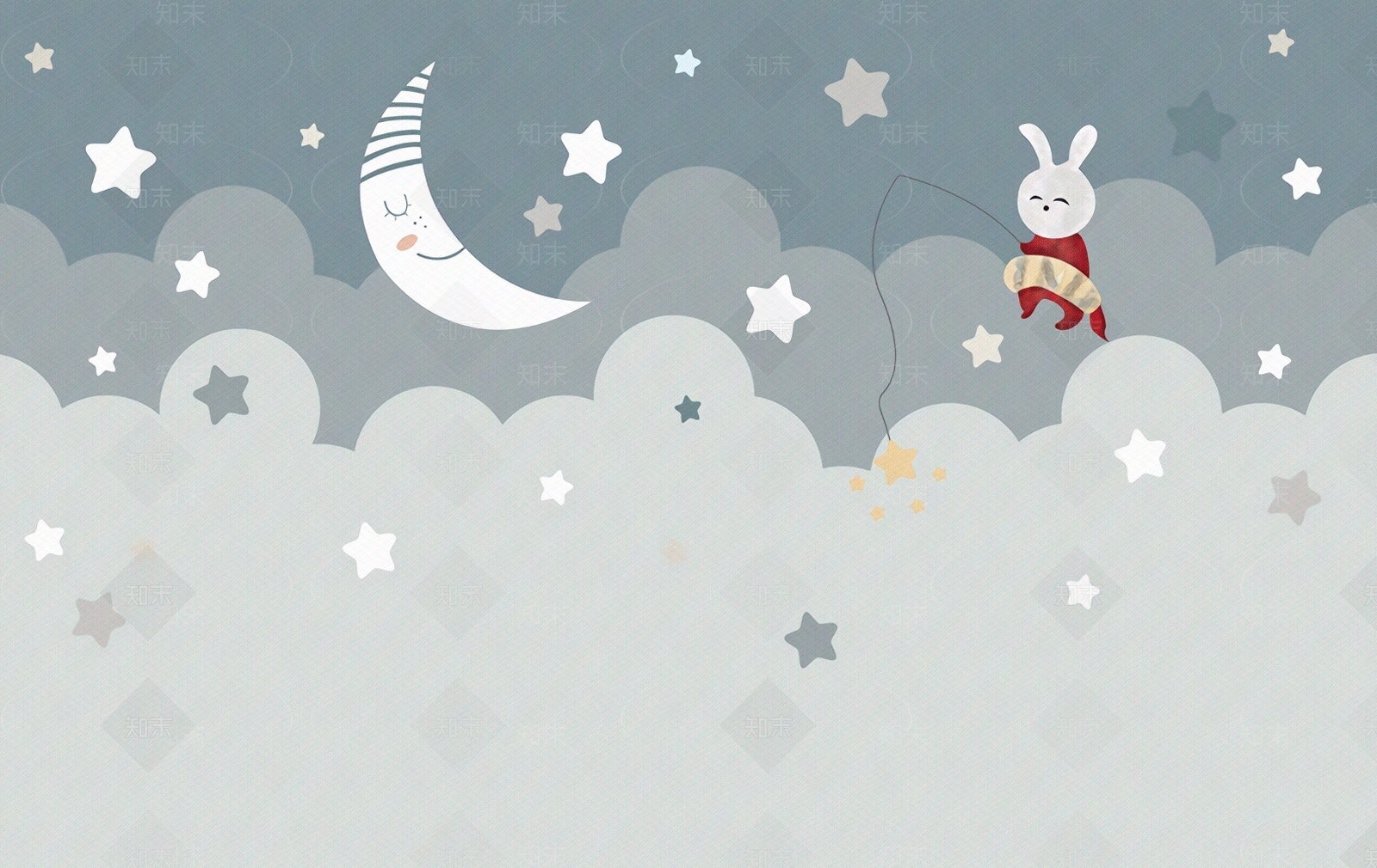 卡通儿童壁画贴图下载【ID:1108987562】