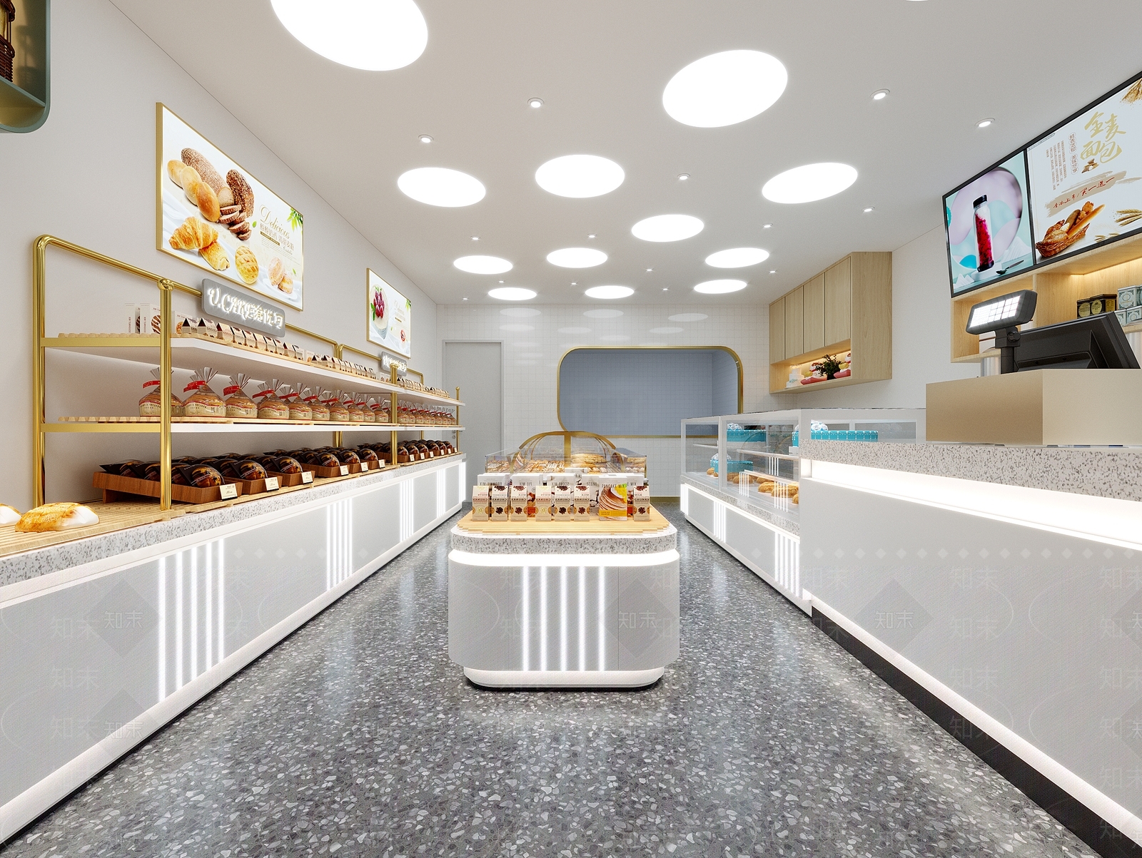 现代面包店3D模型下载【ID:1109002205】