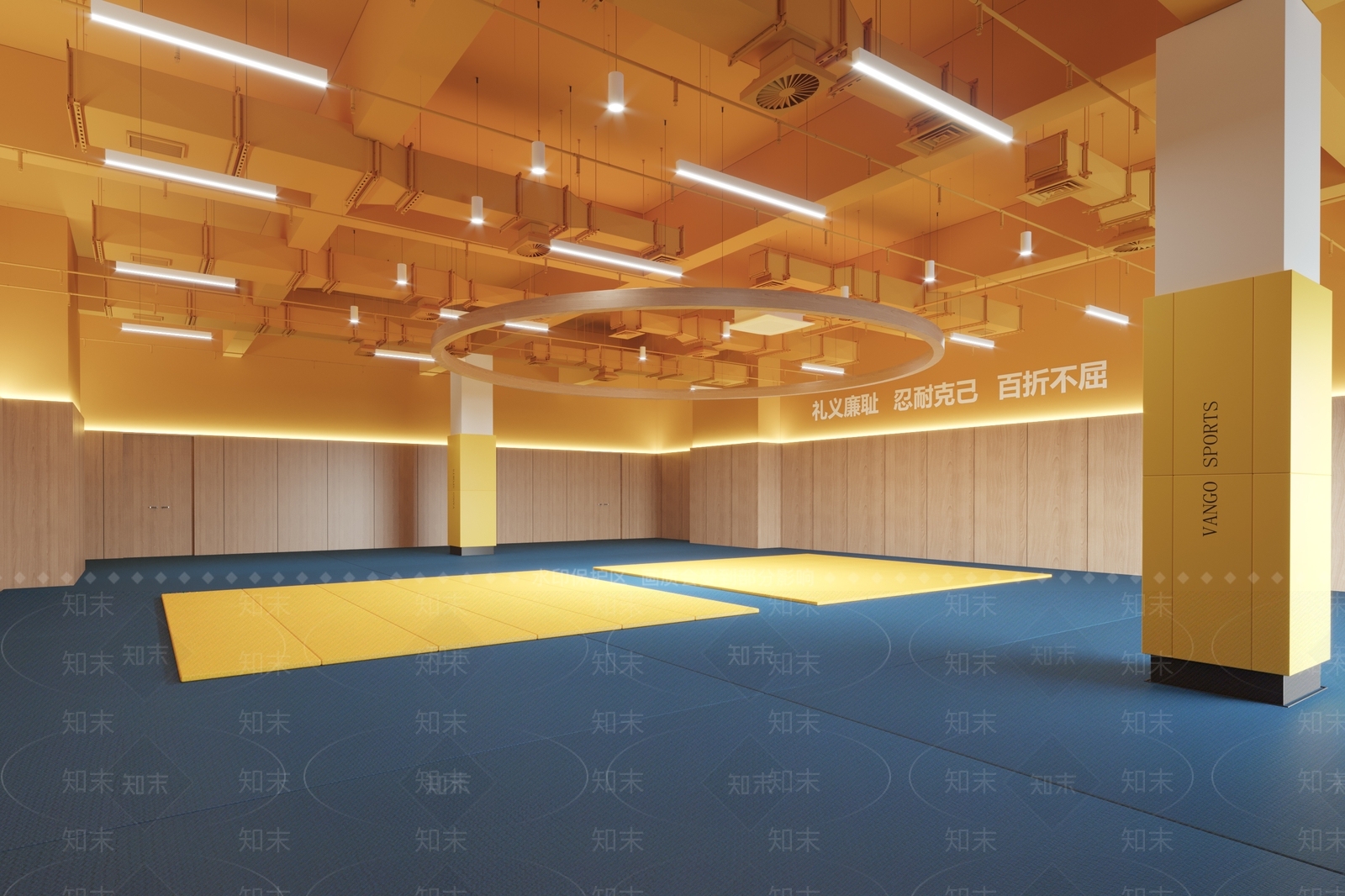 现代武术教室3D模型下载【ID:1109010811】