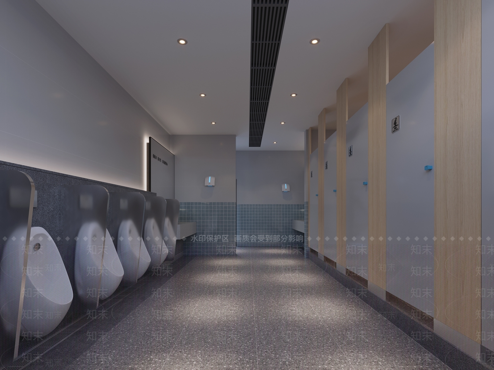 现代公共卫生间3D模型下载【ID:1109011572】