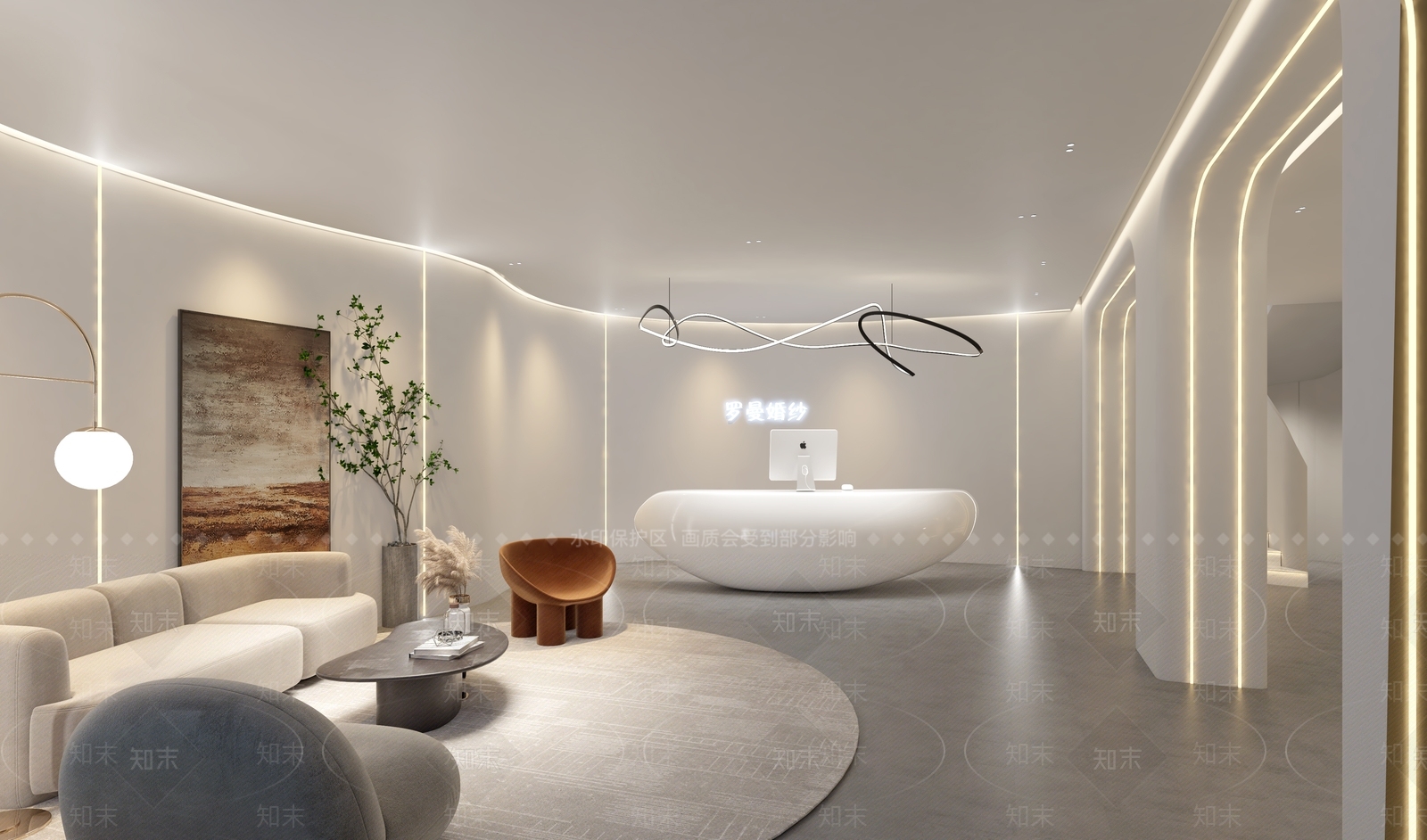 现代婚纱摄影店3D模型下载【ID:1109015576】