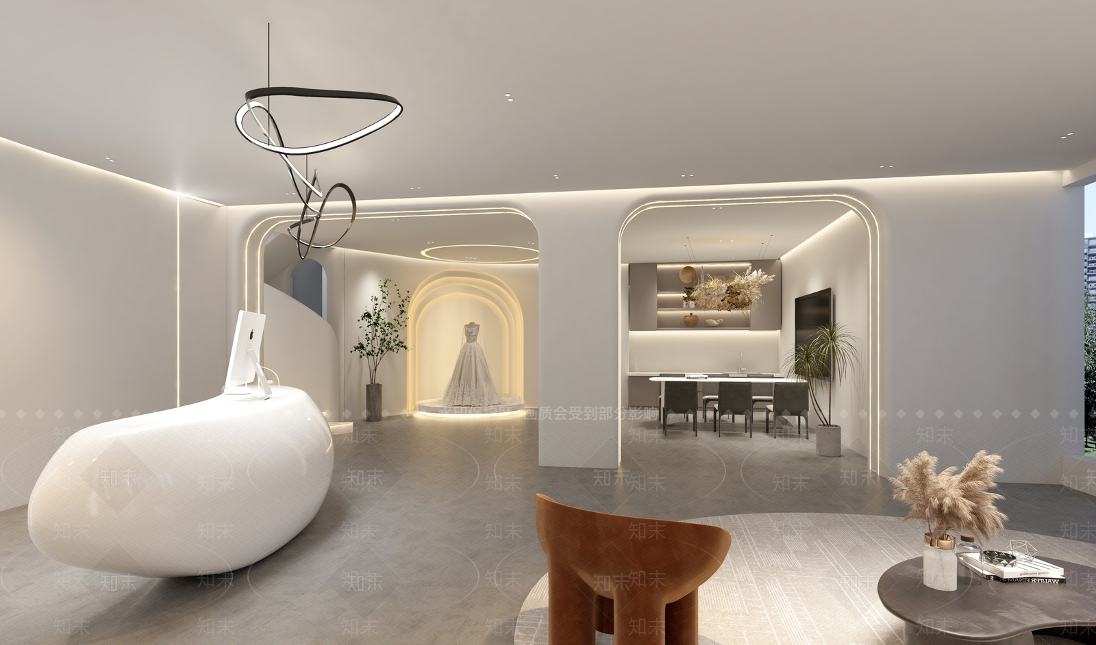 现代婚纱摄影店3D模型下载【ID:1109015576】