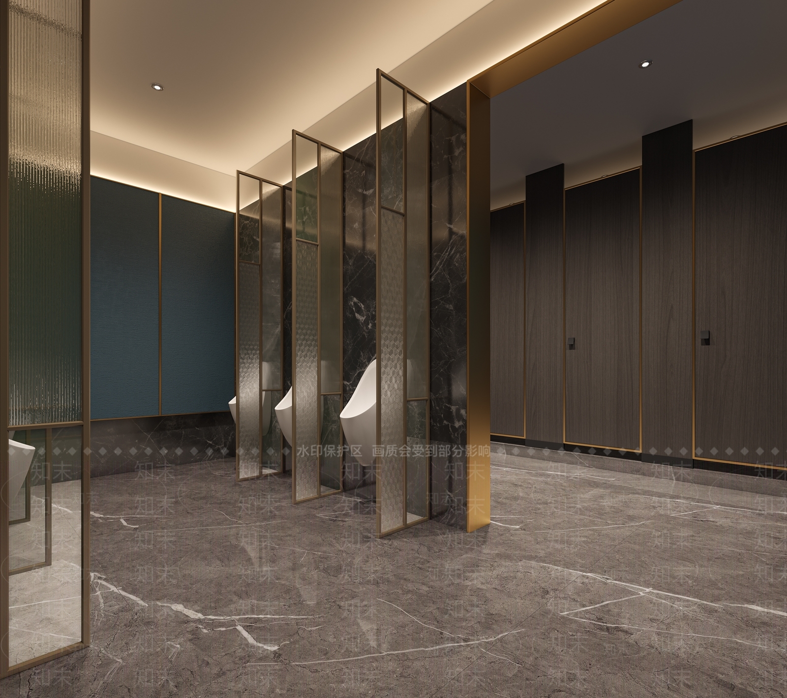 新中式公共卫生间3D模型下载【ID:1109030746】