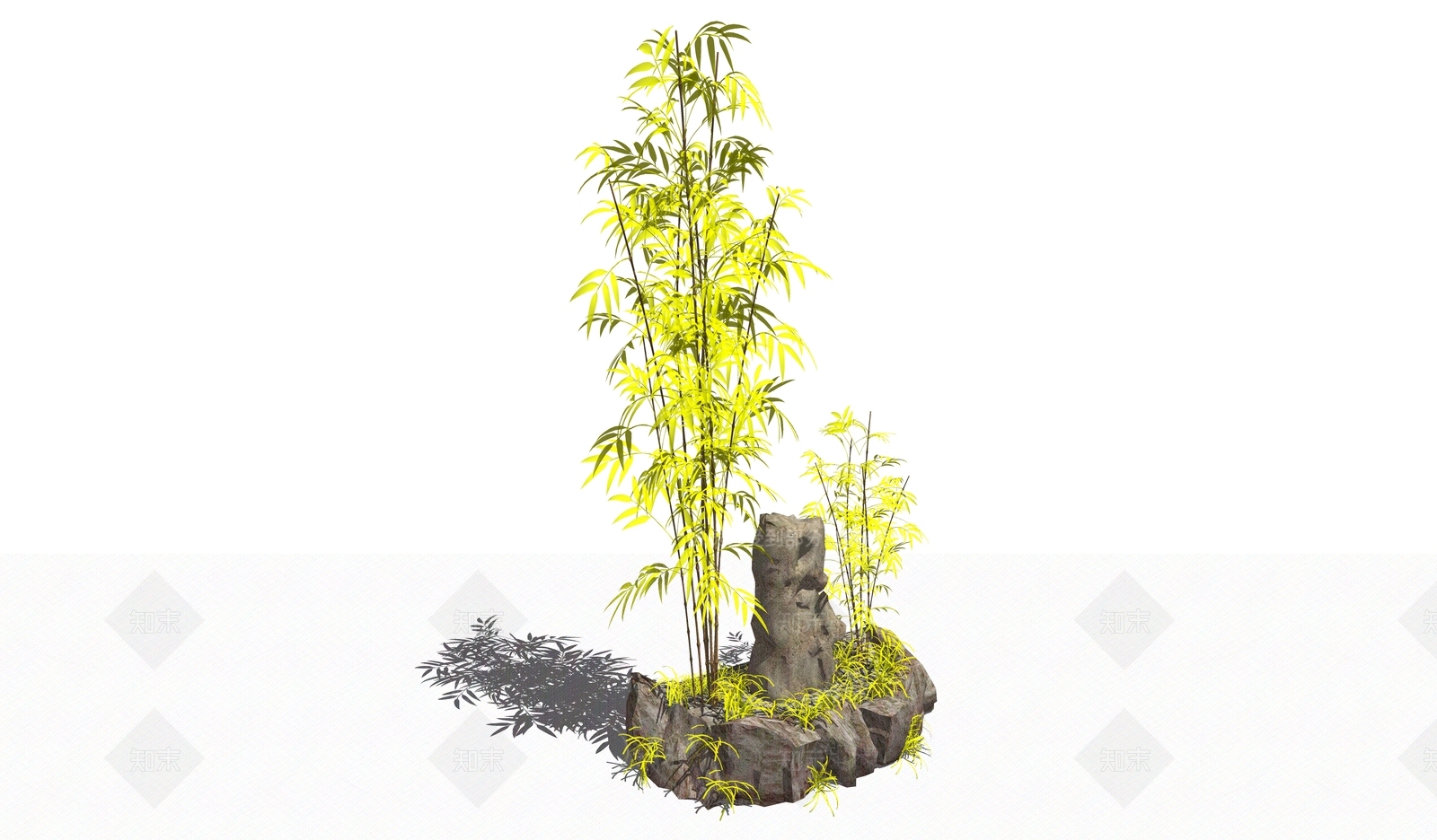 现代竹类SU模型下载【ID:1112539596】