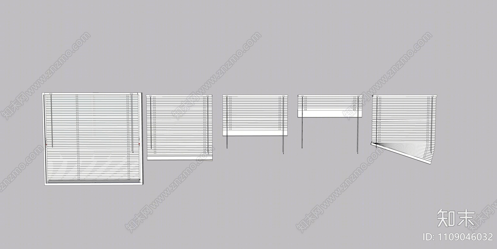 现代百叶窗SU模型下载【ID:1109046032】