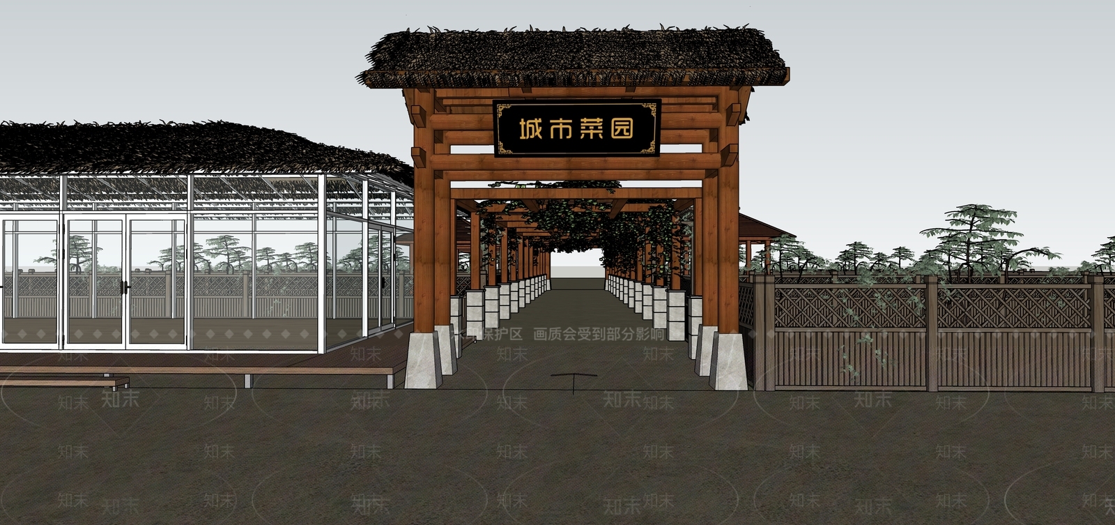 现代农场SU模型下载【ID:1109051485】