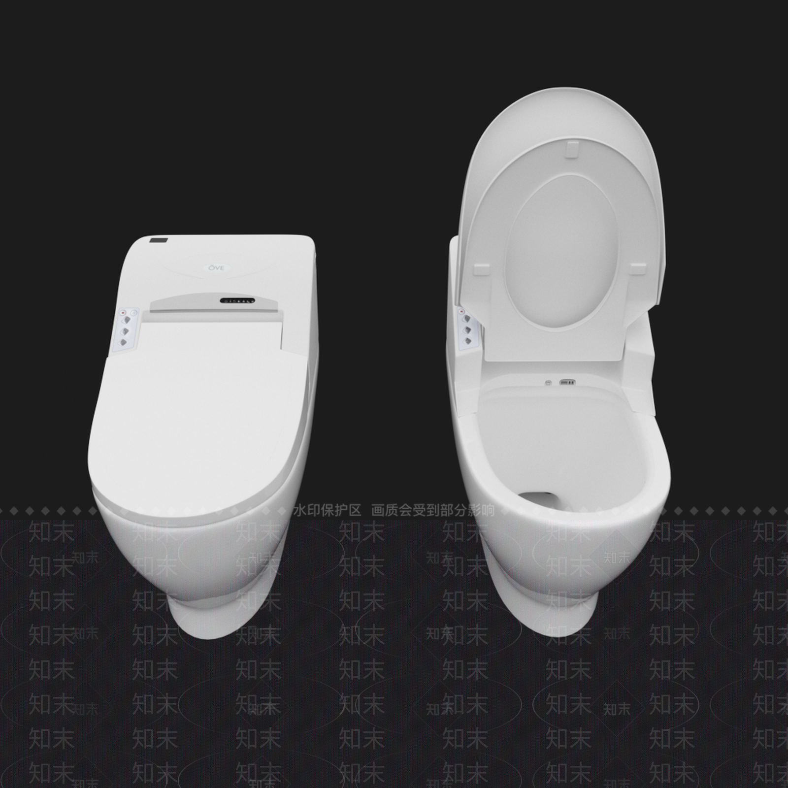 现代马桶SU模型下载【ID:1109051482】