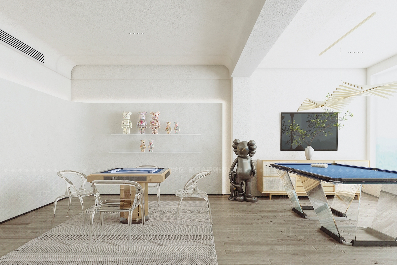 现代棋牌室3D模型下载【ID:1109060944】
