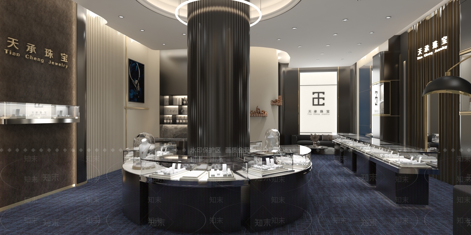现代珠宝店3D模型下载【ID:1109069801】