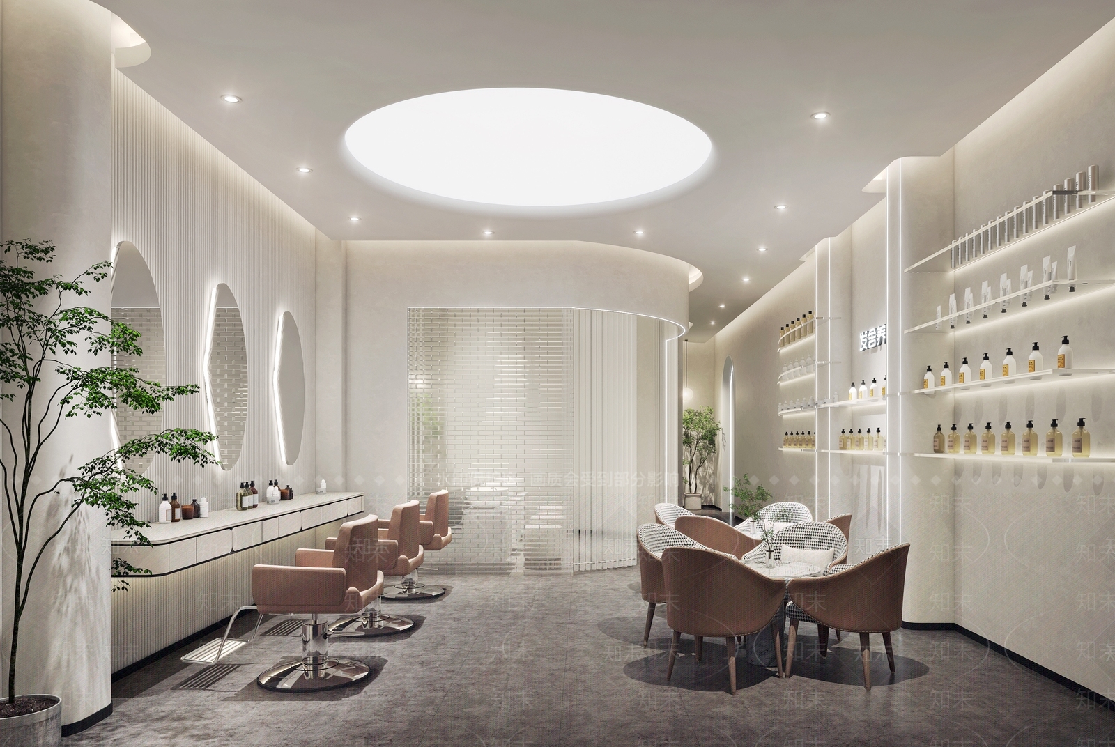 现代美发店3D模型下载【ID:1109079666】
