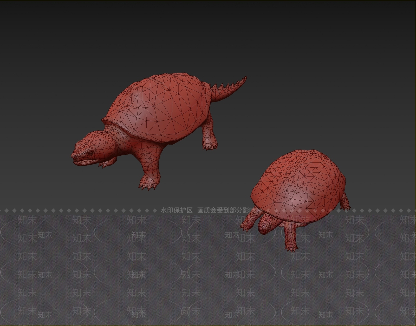 现代龟3D模型下载【ID:1109081313】