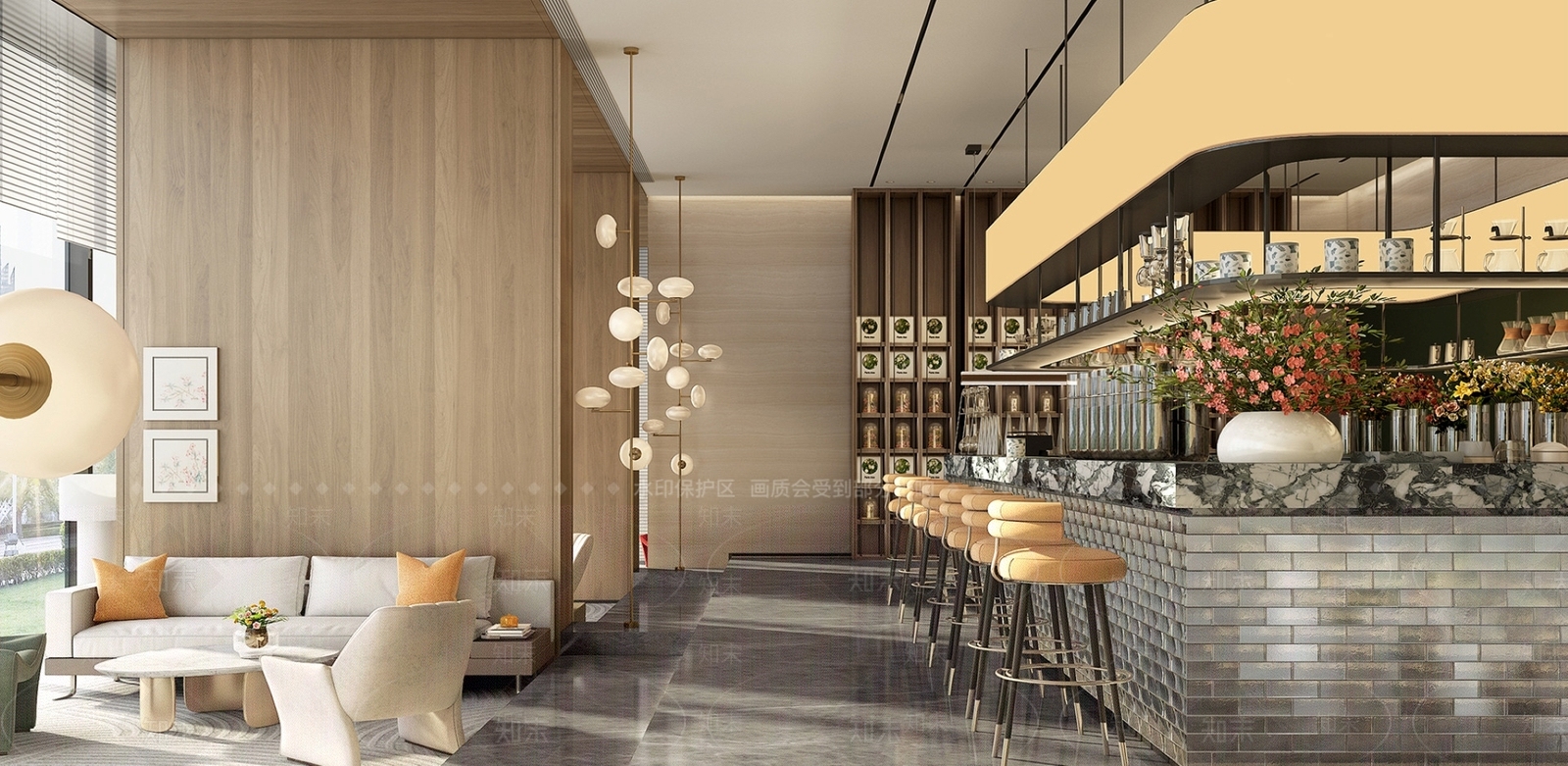 现代酒店餐厅SU模型下载【ID:1109086181】