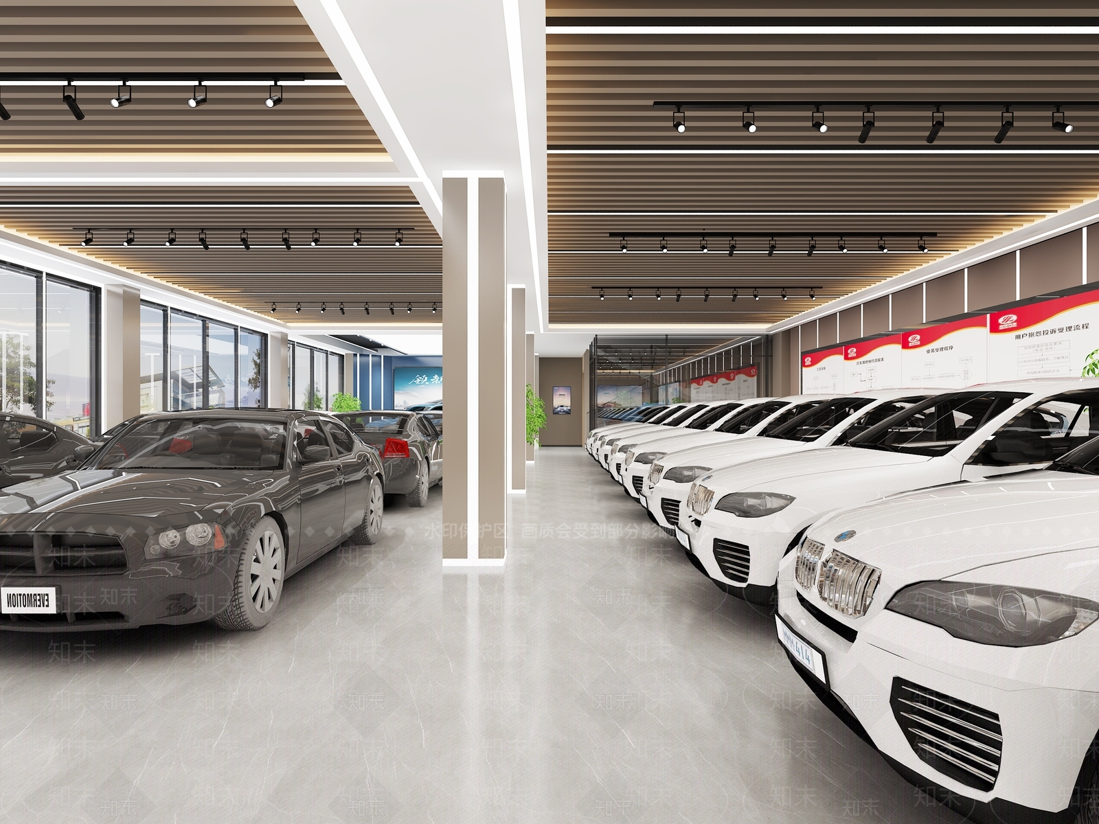 现代汽车4S店3D模型下载【ID:1109084125】