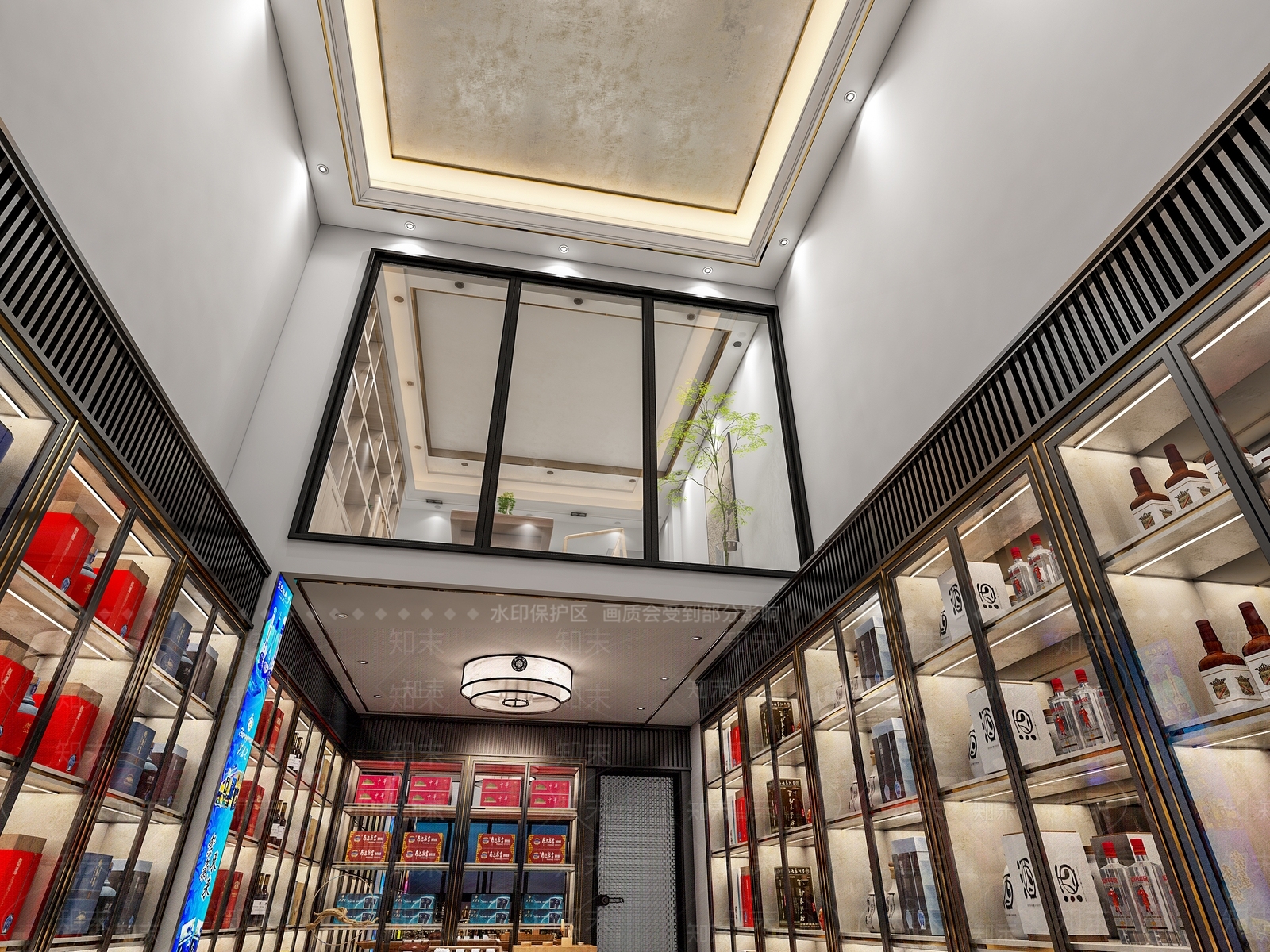 现代烟酒店3D模型下载【ID:1109091212】