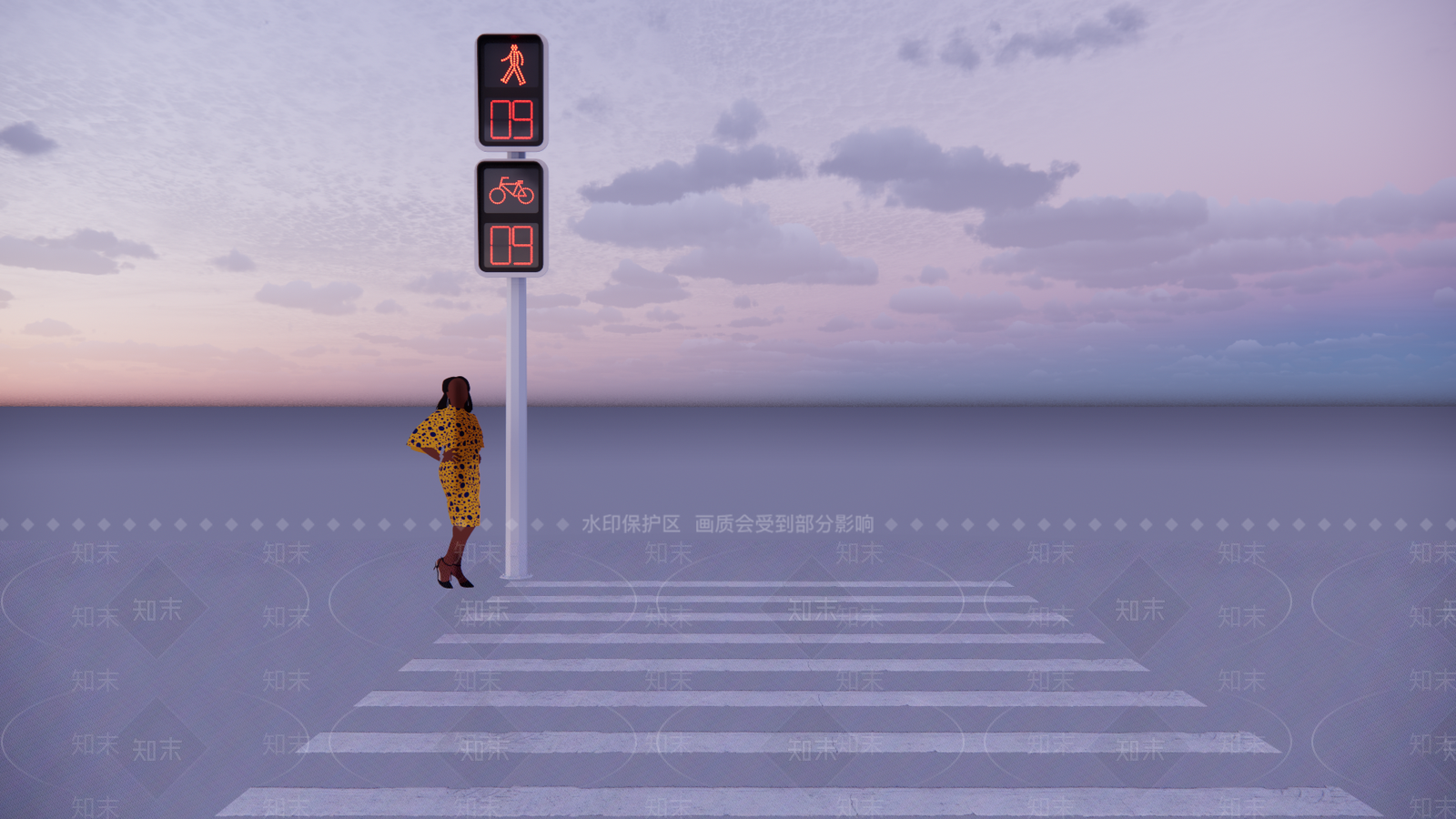 现代红绿灯SU模型下载【ID:1109091421】