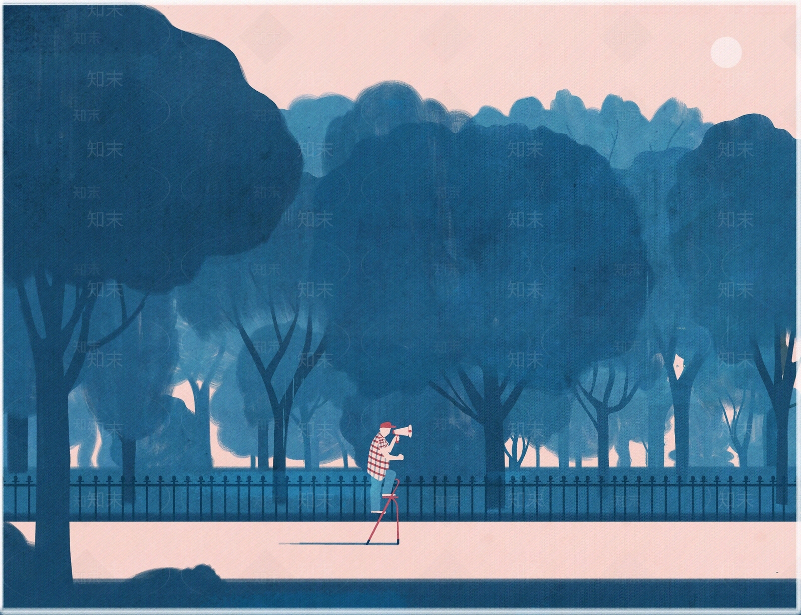 蓝色森林男孩贴图下载【ID:1109092011】