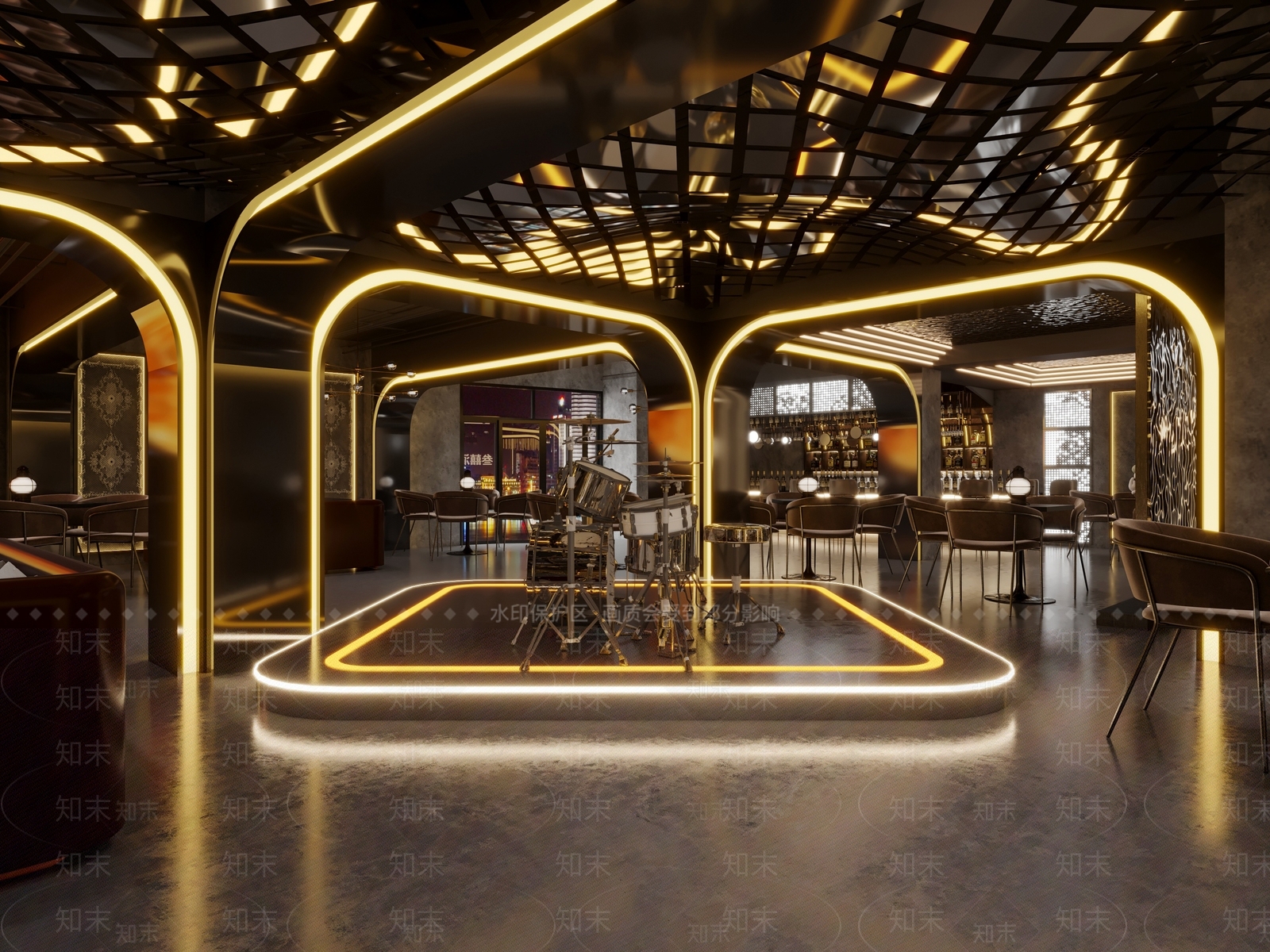 现代酒吧3D模型下载【ID:1109172965】
