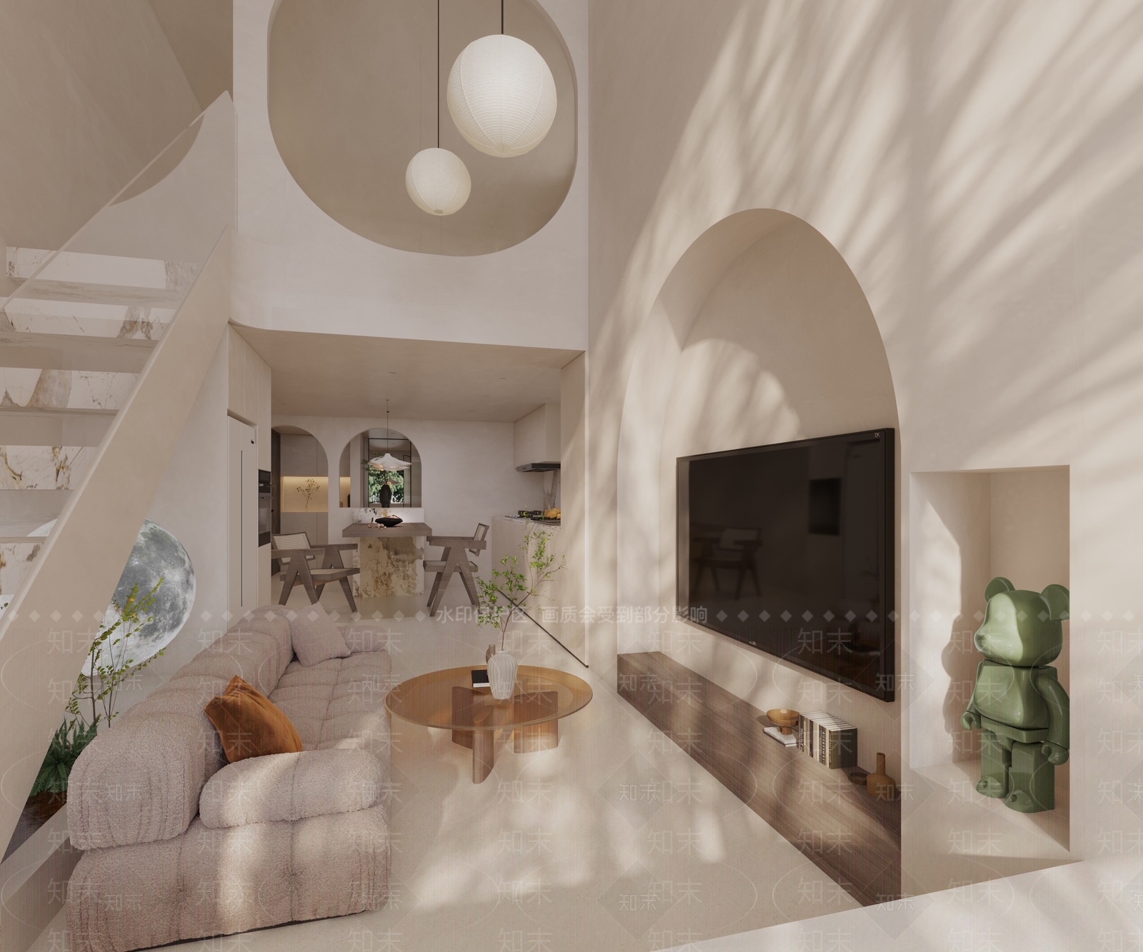 侘寂单身公寓3D模型下载【ID:1109101653】