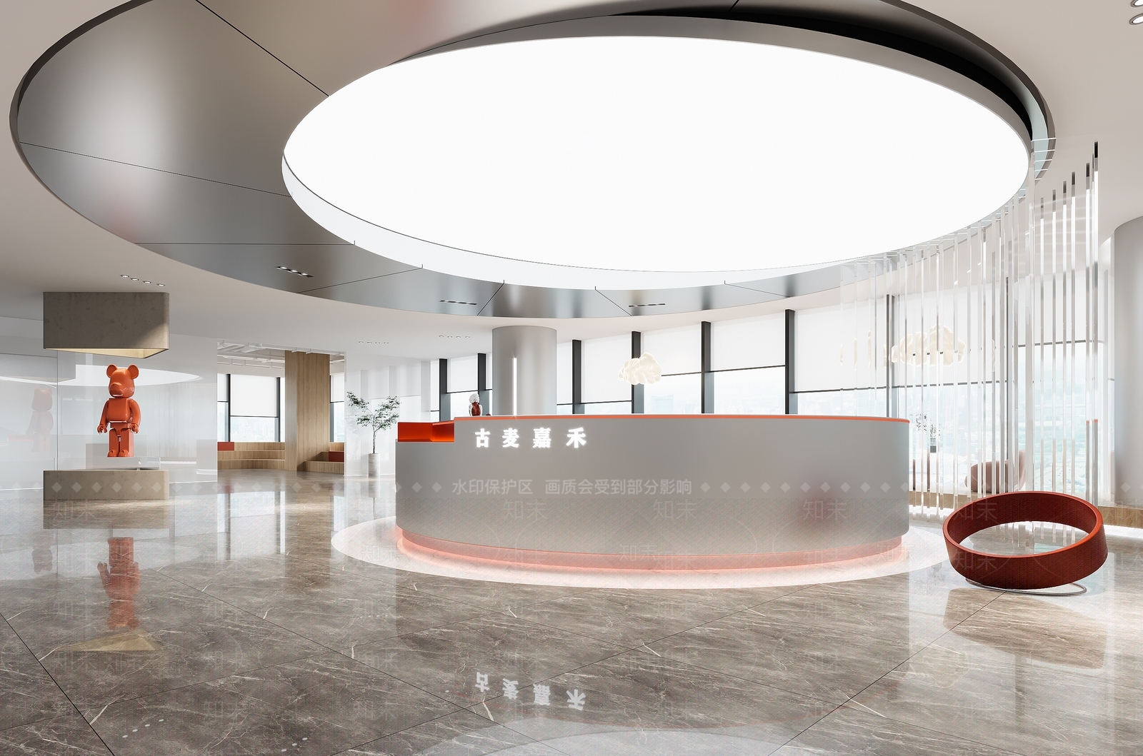 现代前台3D模型下载【ID:1109106390】