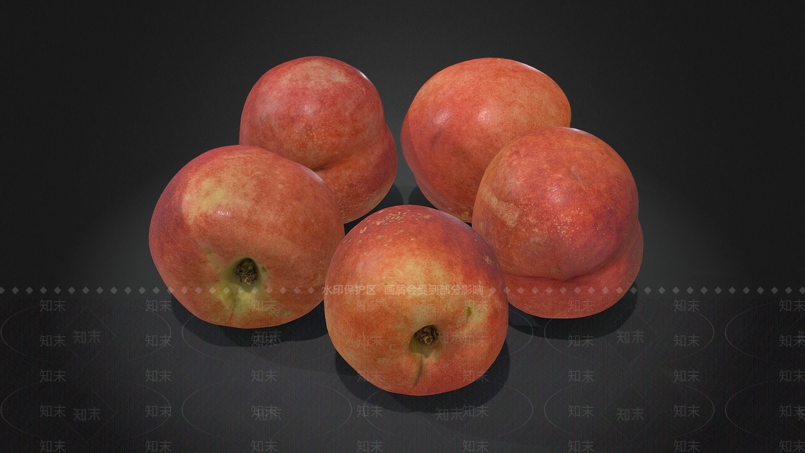 现代桃子3D模型下载【ID:1109124474】