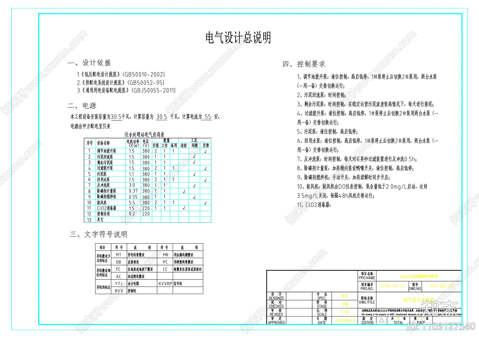 污水处理及再生水利用工程施工图施工图下载【ID:1109127340】