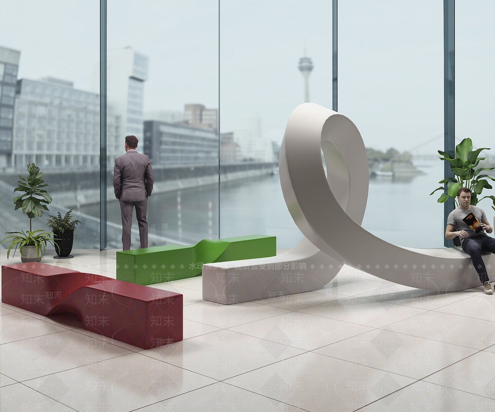 现代异形凳子3D模型下载【ID:1109135836】