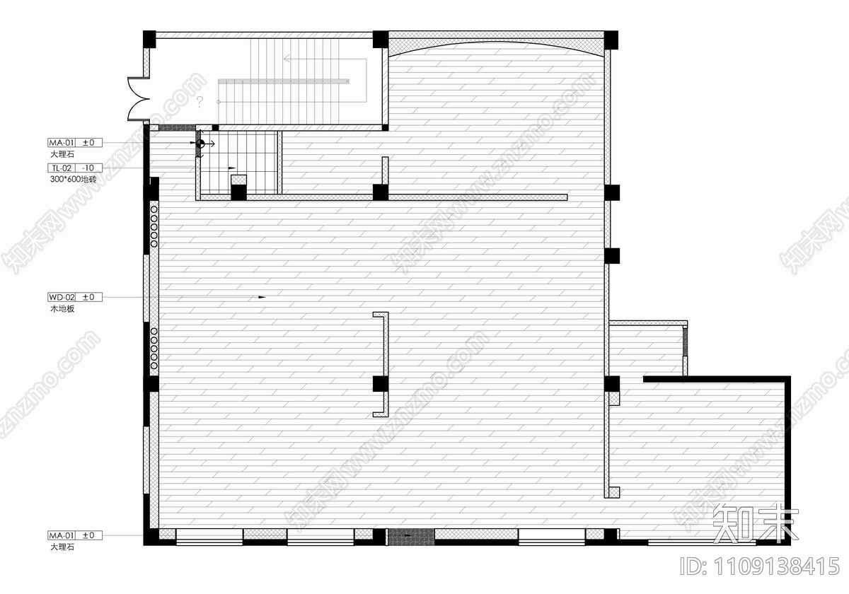 美学生活馆施工图cad施工图下载【ID:1109138415】