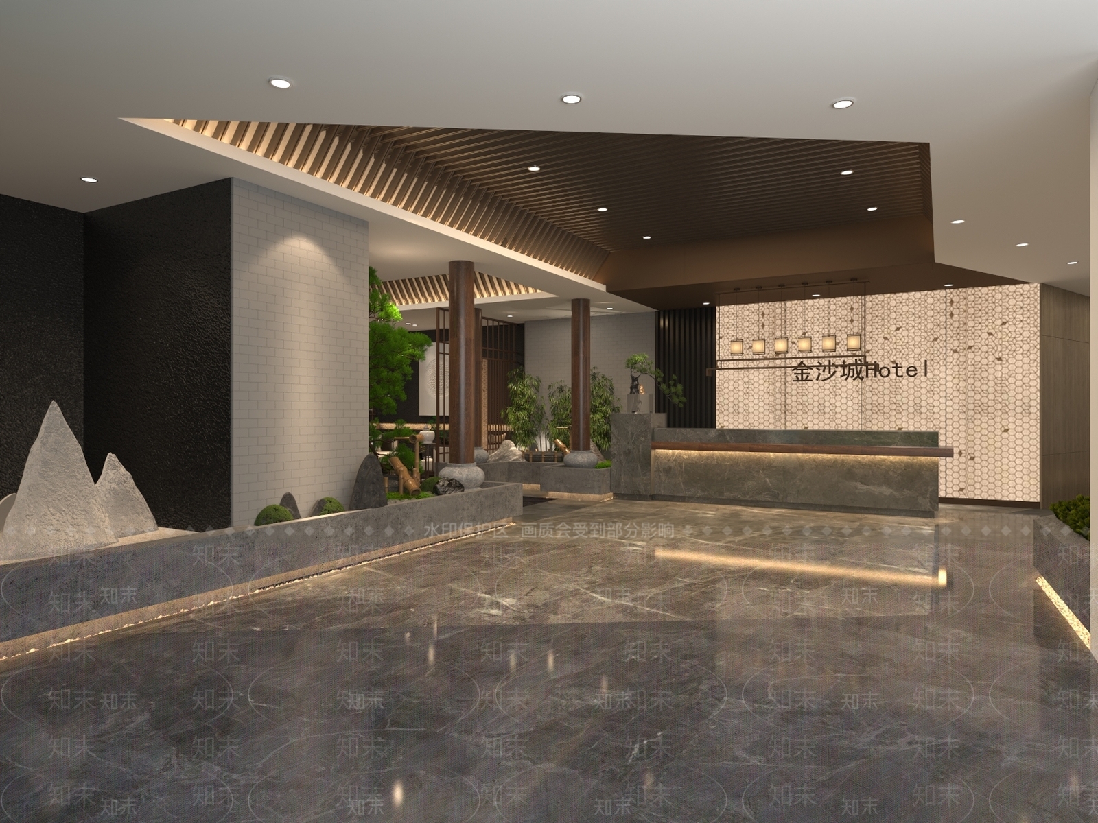 新中式收银台3D模型下载【ID:1109139947】