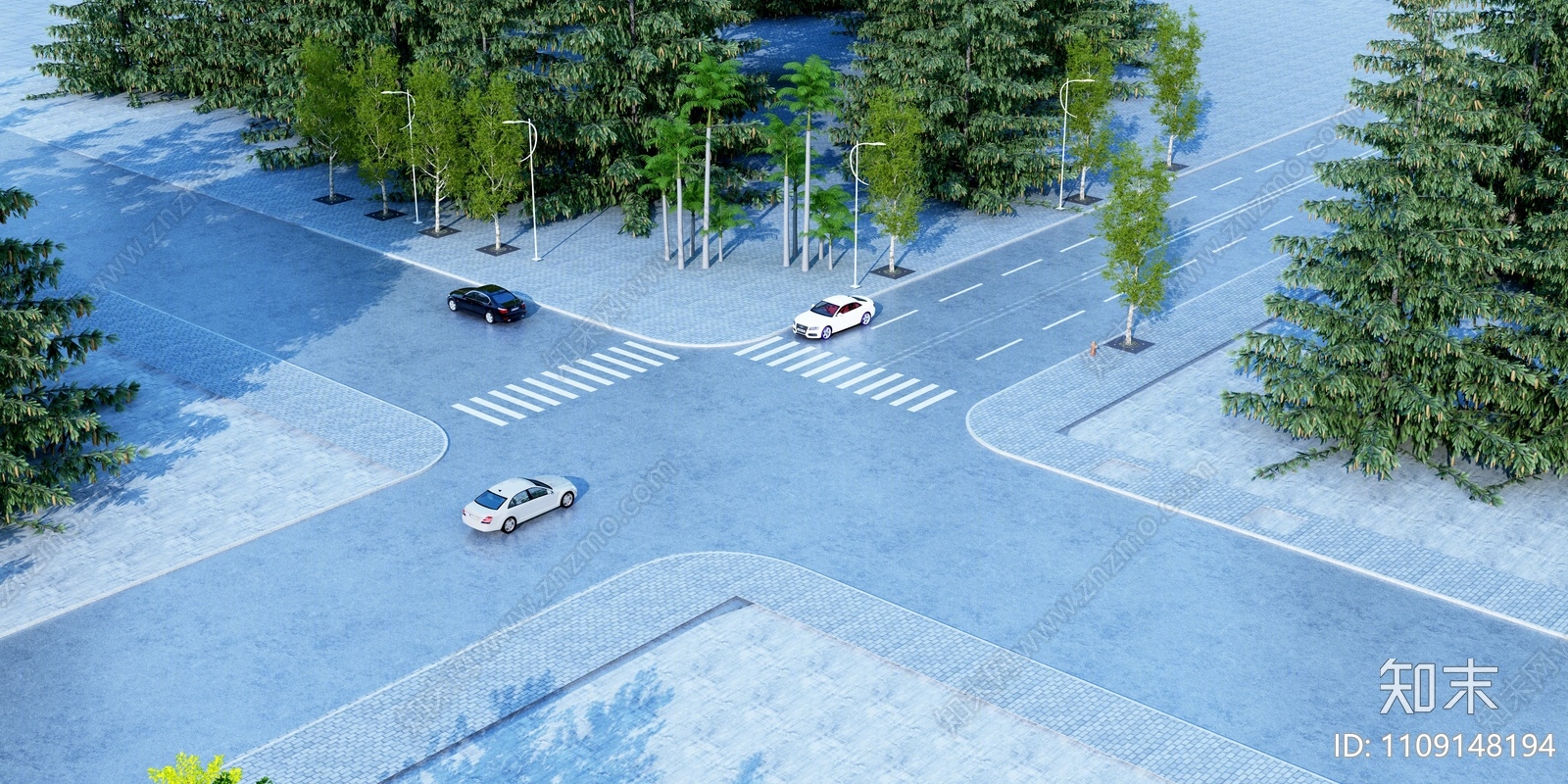 现代道路3D模型下载【ID:1109148194】